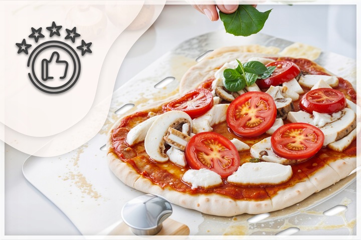 ŁOPATA DO PIZZY PERFOROWANA SZUFLA TACA STAL NIERDZEWNA INOX PROFESJONALNA