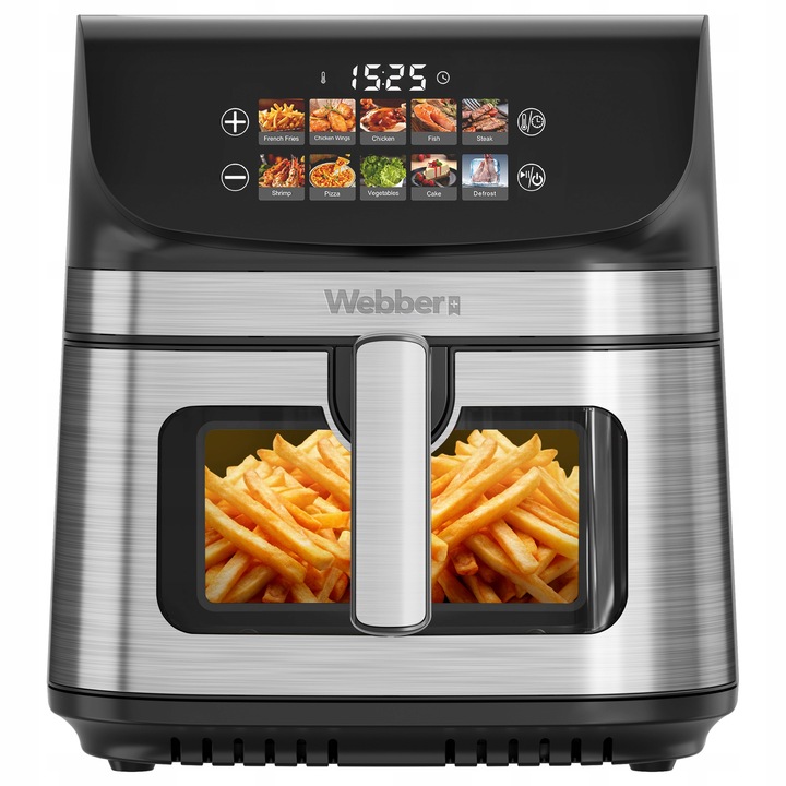 FRYTKOWNICA BEZTŁUSZCZOWA AIR FRYER 8,8L NIEPRZYWIERAJĄCA WEBBER 10 P