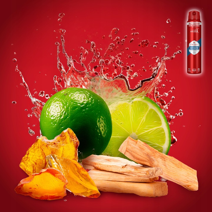 Old Spice Whitewater Dezodorant męski w sprayu, 6 x 250ml