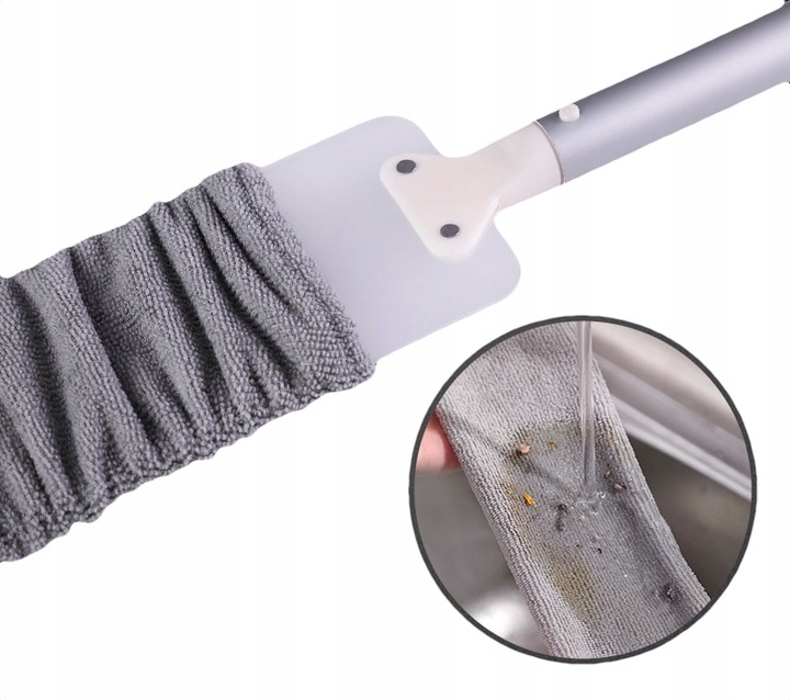 Miotła miotełka szczotka zmiotka mop teleskopowa do kurzu 3 szmatki 155 cm