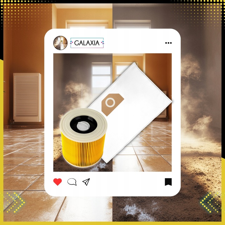 10x WORKI DO ODKURZACZA KARCHER WD3 WOREK WD 3 WD WD 6 SE 4001 Plus