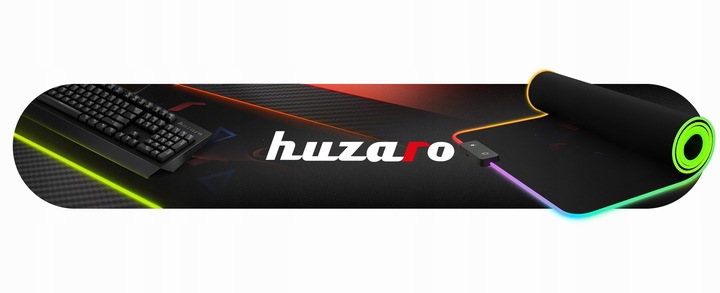 Podkładka LED RGB Mousepad 2.0 XL pod mysz czarna