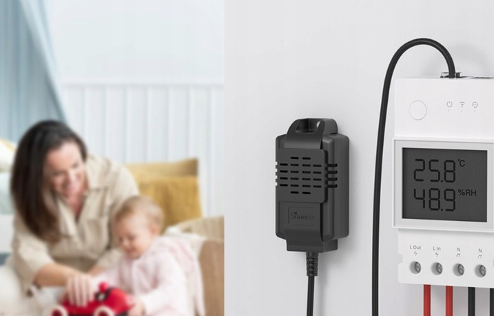 SONOFF THS01 Czujnik Temperatury i Wilgotności RH RJ9 Do TH Elite /