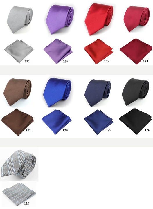 KRAWAT męski + POSZETKA czarna