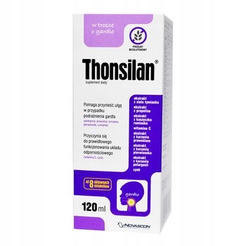 SYROP THONSILAN DLA DZIECI GARDŁO ODPORNOŚĆ, WIT.C