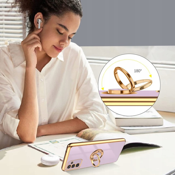 ETUI GLAMOUR FLEXI RING DO SAMSUNG S24 +SZKŁO