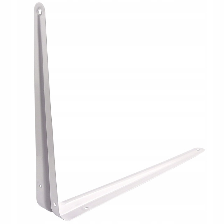 10X Wspornik, kątownik pod półkę 350x300mm, BIAŁY, GRASS-HOPPER