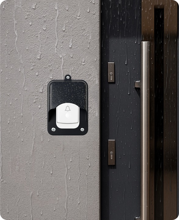 DASZEK OCHRONNY DO DZWONKA BEZPRZEWODOWEGO OSŁONA PRZYCISKU CZARNA