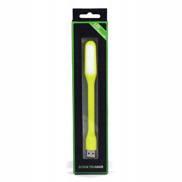 Lampka dla notebooka, gumowe, zielony, USB, LED