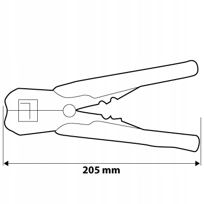 Automatyczny ściągacz izolacji 205 mm, czołowy NEO 01-500