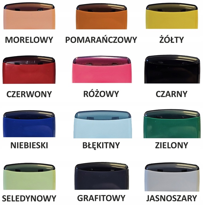WAGRAF B3 - Pieczątka do 6 wersów - FIRMOWA - 12 kolorów obudowy do wyboru