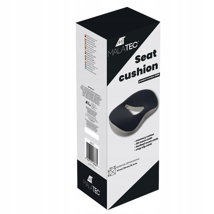 Poduszka Ortopedyczna Profilowana Memory do Siedzenia na Fotel Krzesło