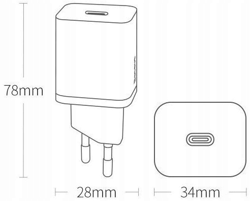 Baseus Super Si 1C szybka ładowarka PD USB-C 30W