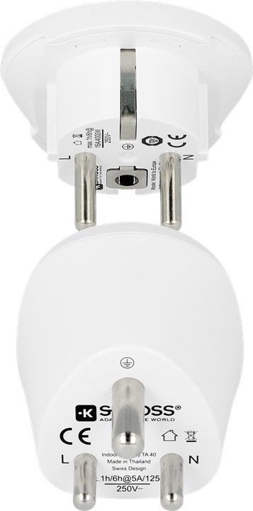 Adapter podróżny SKROSS z Polski do Indii + adapter Świat do Polski