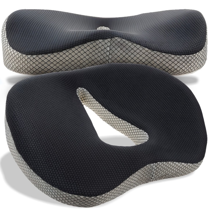 PODUSZKA ORTOPEDYCZNA DO SIEDZENIA PROFILOWANA MEMORY FOAM NA KRZESŁO