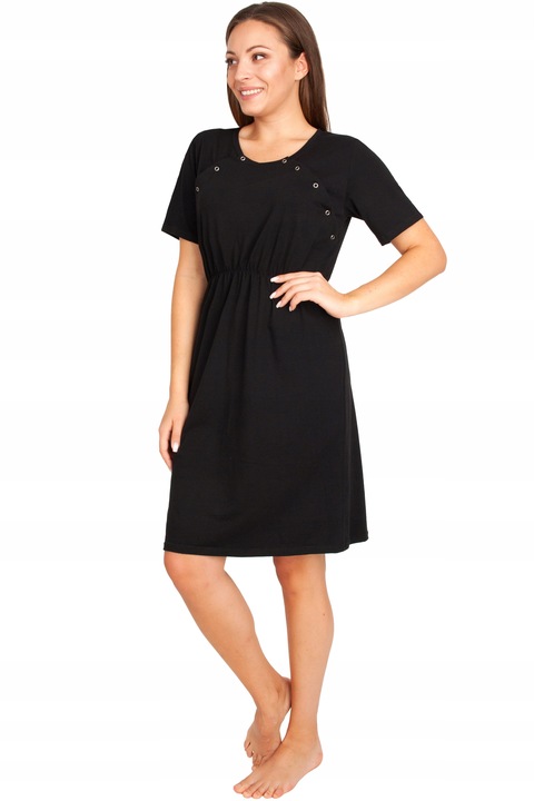 Koszula ciążowa na springi do karmienia do kangurowania ADRIA L/XL