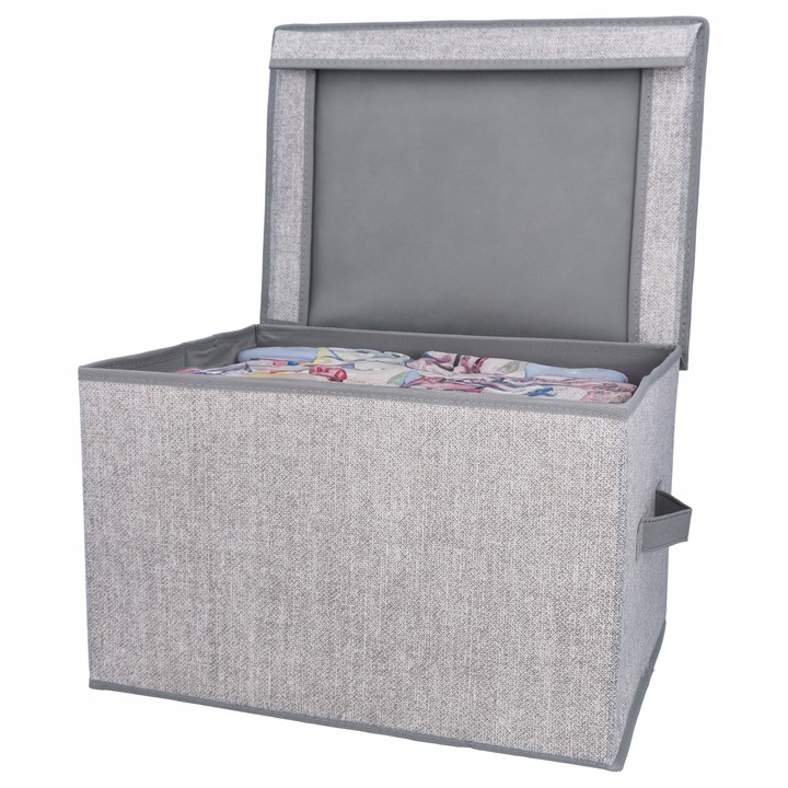 POJEMNIK TEKSTYLNY 40X30X25 CM DO PRZECHOWYWANIA PUDEŁKO ORGANIZER DO