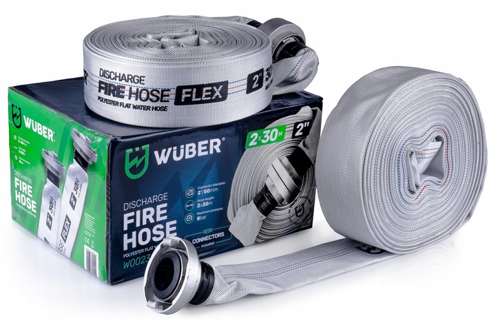 WĄŻ STRAŻACKI MOCNY DO POMPY FAST-FIX MOCNY DŁUGI DO SZAMBA WODY 2"