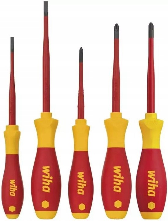 WIHA Zestaw wkrętaków izolowanych dla elektryka SlimFix VDE