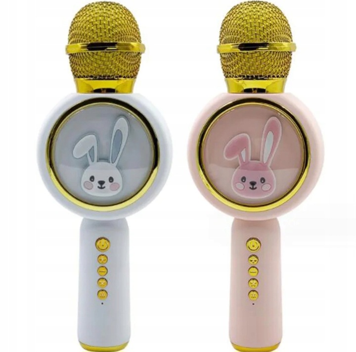 Mikrofon bezprzewodowy KARAOKE głośnik BLUETOOTH SŁODKI KRÓLIK dla