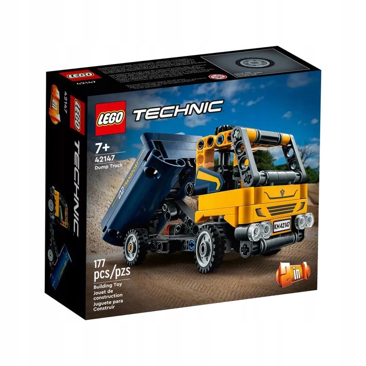 LEGO TECHNIC 7+ 2w1 AUTO WYWROTKA LUB KOPARKA 42147