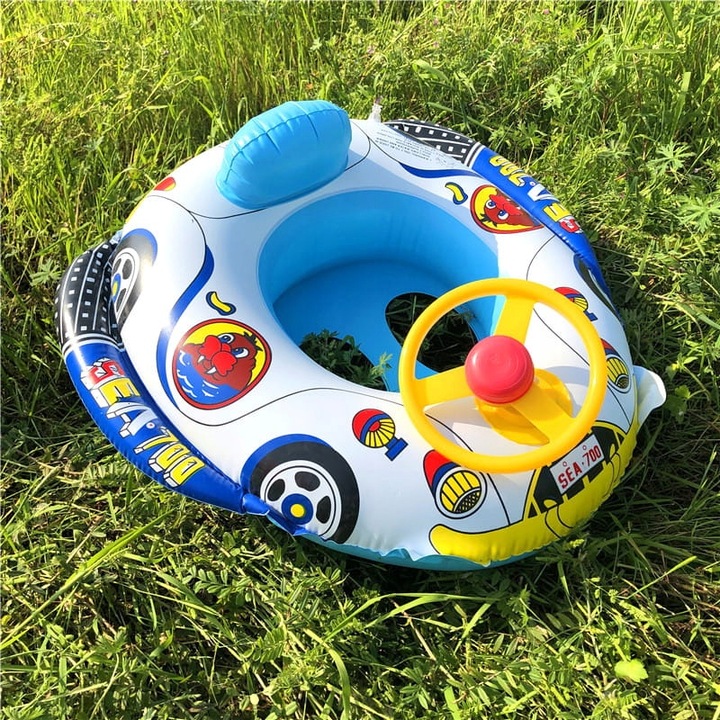 KOŁO KÓŁKO DMUCHANE DO PŁYWANIA BASENU WODY AUTO