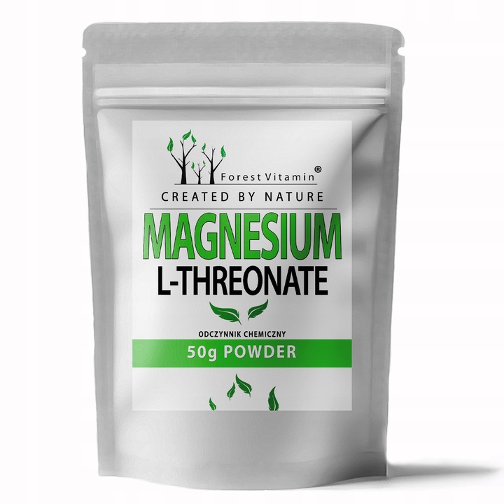 FOREST VITAMIN L-TREONIAN MAGNEZU 50g CZYSTY PROSZEK L-THREONATE MAGNEZ