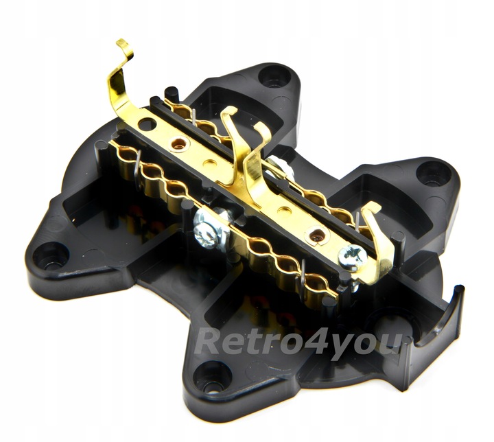 Gniazdko Gniazdo natynkowe podwojne czarne retro PRL loft