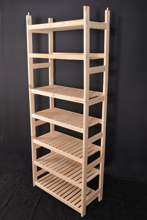 Regał sosnowy modułowy 3 półki 60x44x25 cm