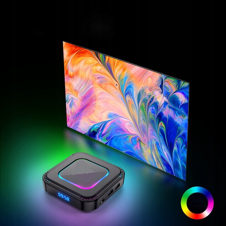 SMART BOX TV 4K 8K ANDROID 13 WIFI 6 BLUETOOTH 5 PRZYSTAWKA TV MODEL 2025