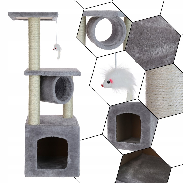 DRAPAK DLA KOTA KOTÓW DOMEK LEGOWISKO SŁUPEK 92CM