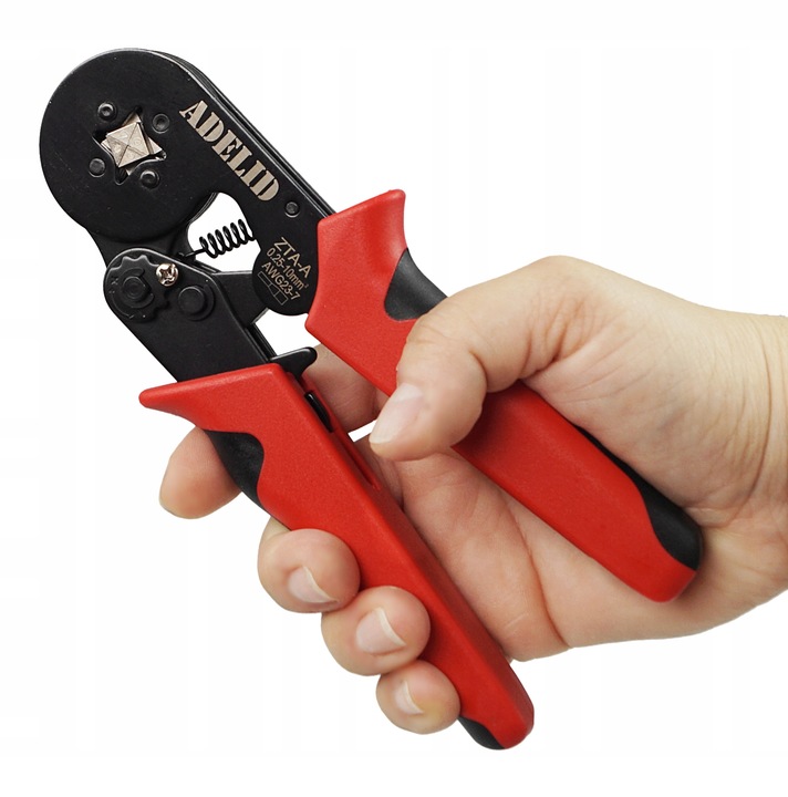 ZACISKARKA DO KONEKTORÓW KOŃCÓWEK + 500 TULEJEK