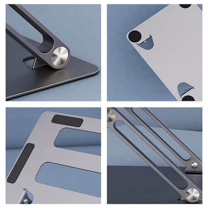 MOZOS ALUMINIOWA PODSTAWKA DO LAPTOPA STOJAK STOLIK UCHWYT POD KOMPUTER