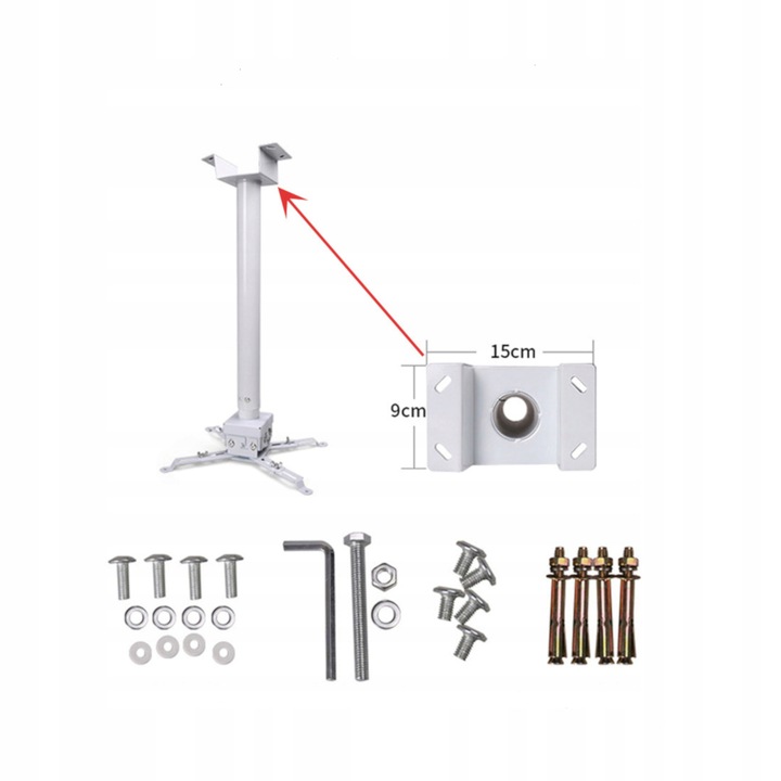 Uchwyt Wieszak do Projektora Rzutnika Zenwire 4w1 Sufitowy Ścienny do