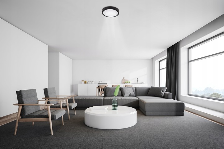 PANEL LED NATYNKOWY plafon sufitowy 18W OKRĄGŁY