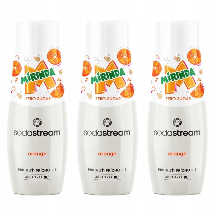 SODASTREAM Mirinda Zero zestaw syropów do saturatora 3 szt. x 440 ml
