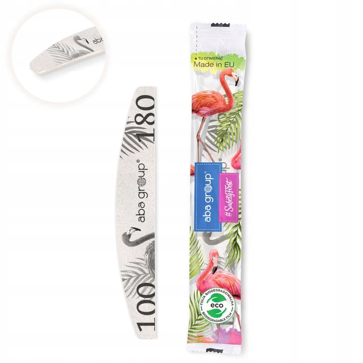 Aba Group Pilnik Półksiężyc Slim 100/180 Folia 100 sztuk Bezpieczny Pakiet