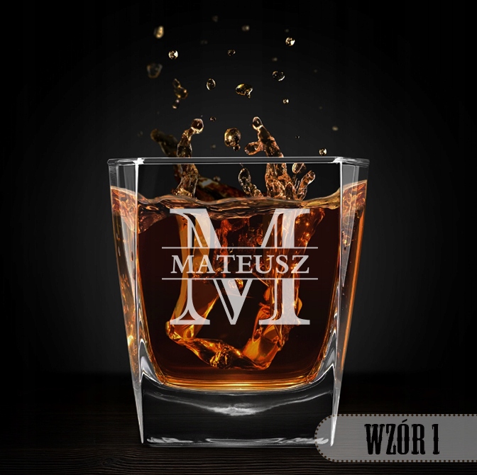 SZKLANKA DO WHISKY 300 ml z grawerem PREZENT URODZINY Dla Chłopaka