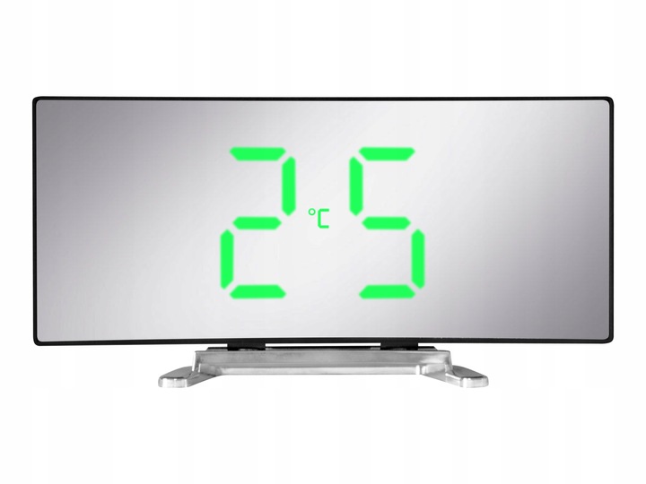 ZEGAR CYFROWY ZEGAREK ELEKTRONICZNY STOJĄCY TERMOMETR GODZINA BUDZIK LCD