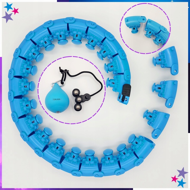 HULA HOP z Obciążeniem Odchudzające Obciążnikiem z Wypustkami SMART HULAHOP