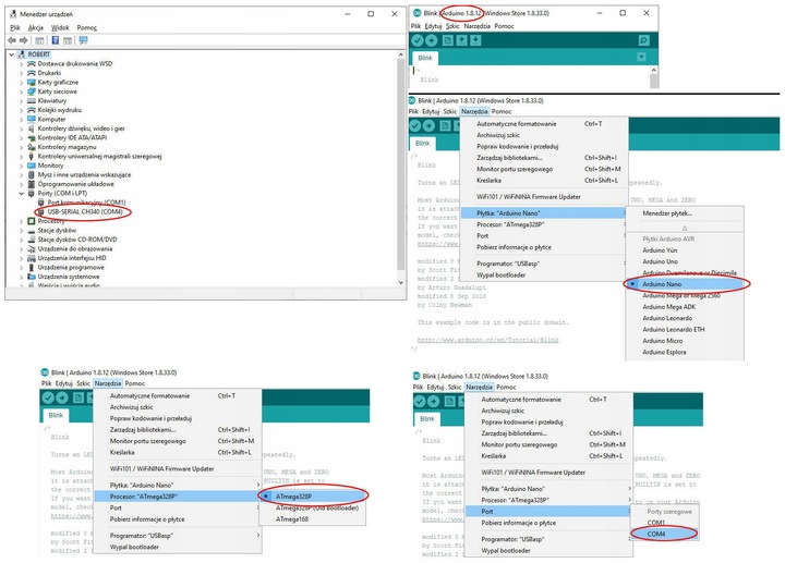 NANO 3.0 ATMEGA328 CH340 Kompatybilny z Arduino