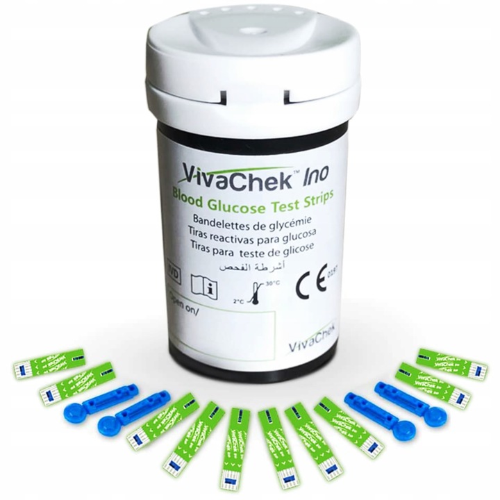 Paski do glukometru VivaChek Ino do oznaczania glukozy 50 sztuk