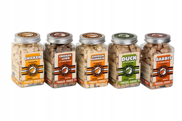 Kiwi Walker Snacks 100% królik, liofilizowane przysmaki dla psa kota 75g
