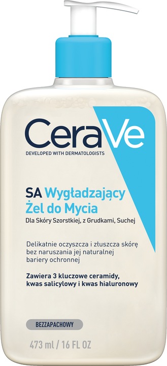 CeraVe SA Wygładzający Żel Do Mycia Skóry Twarzy Szorstkiej I Suchej