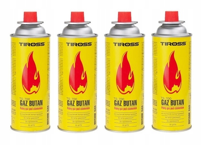 ZESTAW PALNIK MOSIĘŻNY+ŻELIWNY+4x GAZ TIROSS +10szt