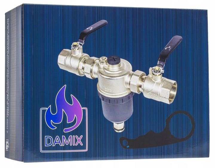 FILTR MAGNETYCZNY SEPARATOR ZANIECZYSZCZEŃ 11/4" DO INSTALACJI CO 5/4" DN32