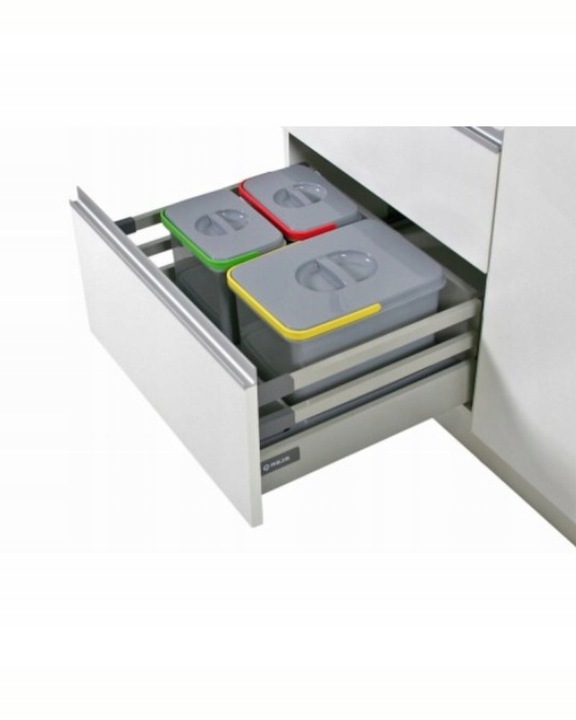 Kosz na śmieci PRAKTIKO sortownik segregator do szuflady 60 cm