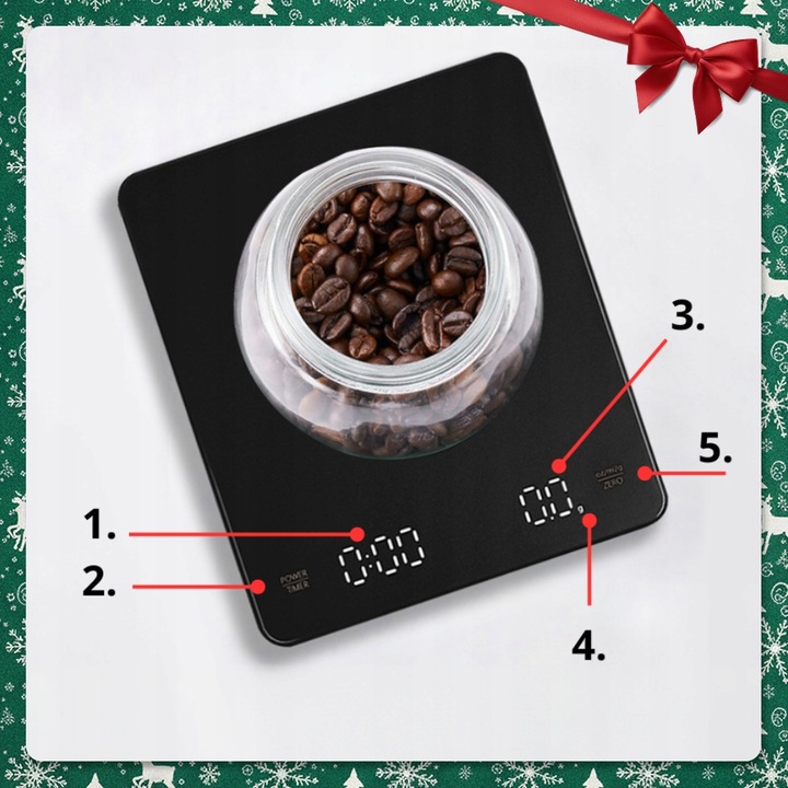 ELEKTRONICZNA WAGA KUCHENNA PRECYZYJNA 3000g I 0,1g WYŚWIETLACZ