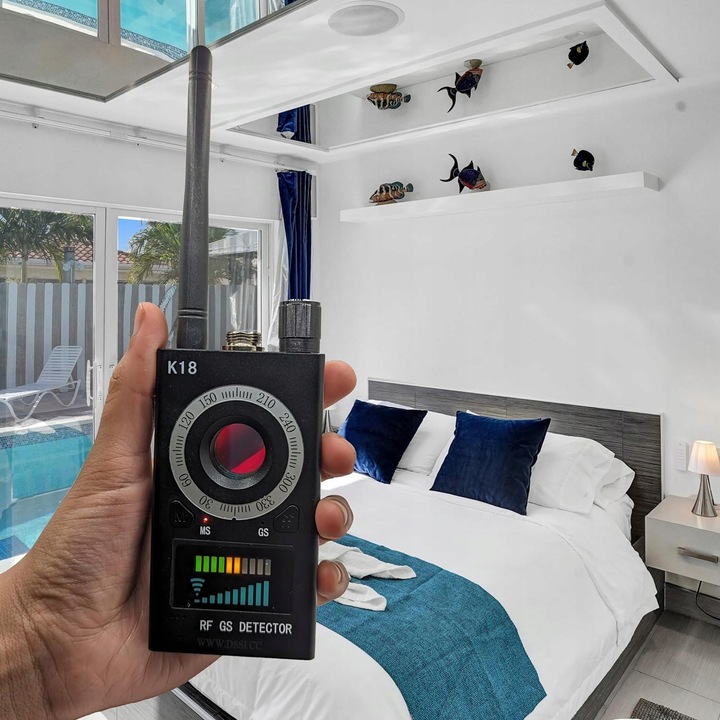WYKRYWACZ PODSŁUCHÓW I KAMER GSM GPS UKRYTYCH LOKALIZATORÓW DETEKTOR WIFI