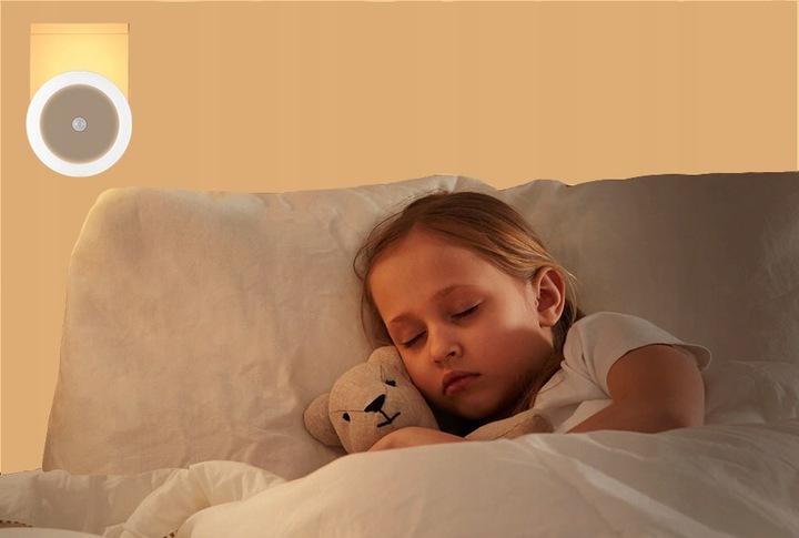 Lampka nocna do kontaktu z czujnikiem ruchu zmierzchu LAMPA DO